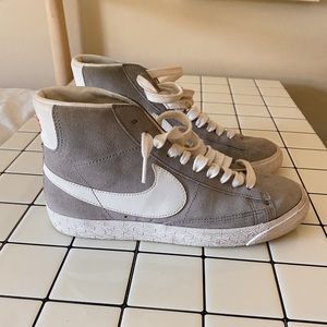 gray nike high tops